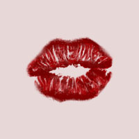 Kisses mask icon